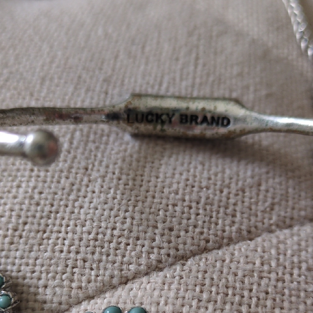 Lucky Brand Silver and Turquoise Necklace Set - Picture 3 of 5
